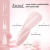 U-Shinein Artificial Acrylic False Nails, Half Matte Short Almond Press