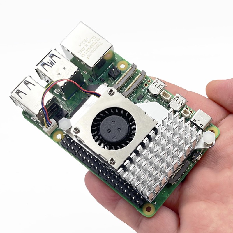 Raspberry Pi Active Cooler with 30mm PWM 4-Pin Cooling Fan
