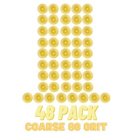 Sunburst 7/8'' TC Discs Yellow 80 Grit Size (A/O) 48/Bx