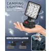 Rantizon 32W LED Adjustable Work Light with 16 Beads, 4-Inch,