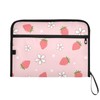 Strawberry Cute Flower File Folders,Plastic Folders with 13 Pockets,Expandable File