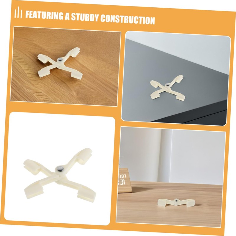 Totority 2pcs Bed Canopy Stabilizer Clips Foldable Plastic Net Fixators