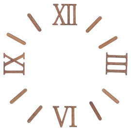 TEHAUX 1 Set Wall Clock Roman Numerals DIY Wall Clock Roman Numerals Small Clock DIY Digital Clock Numbers Replacement Parts 3D Clock Accessories Clock Movement for Home Art Wall Decoration