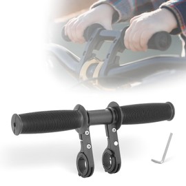 HANEVEAR Bicycle Handlebar Extension, 2 in 1 Bicycle Grips Handlebar Extender for Children, MTB Handlebar Attachment for Cycling with Children, GPS, Camera, Torch Enjoy Riding Together