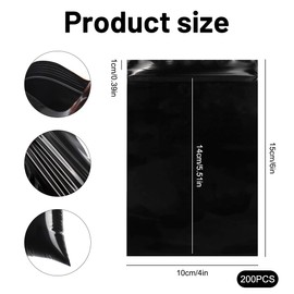 Pack of 200 Hygiene Bags for Sanitary Napkins, 10 x 15 cm Hygiene Bag Dispenser PE Lockable Hygiene Bags Feminine Hygiene Disposal Bags for Tampons Sanitary Towels