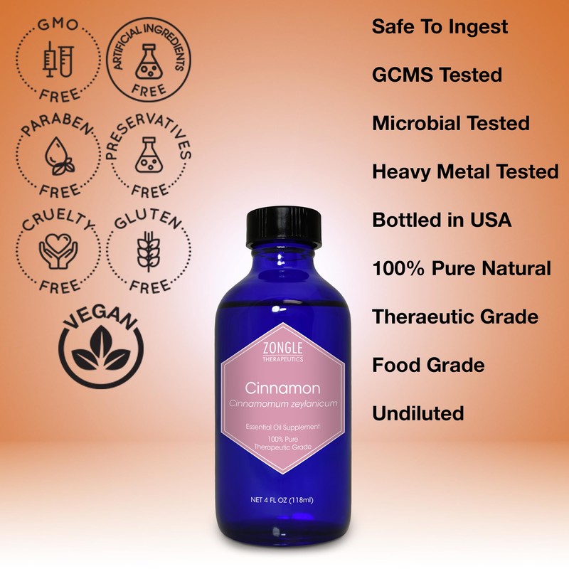 Cinnamon Essential Oil, Food Grade, for Candy, Cooking, Baking –
