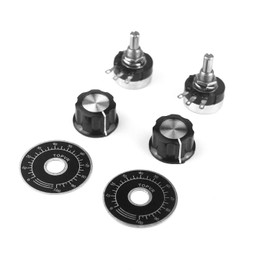 Switian RV24YN20S B203 20K Ohm Single Turn Potentiometer for Inverter Speed Control, Motor Speed Control for 2pcs A03 and Dials Pack of 2