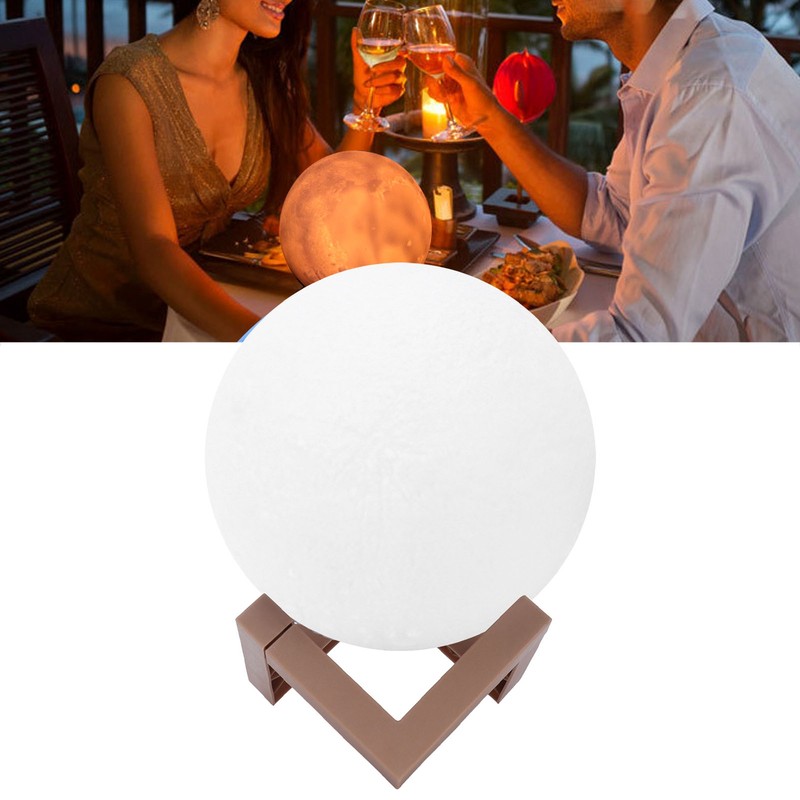 LED Night Light Innovative MoonShaped Table Bedside Lamp Children Birthday