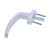 Aqbau® PVC window handle, white, 1 piece, window olive plastic