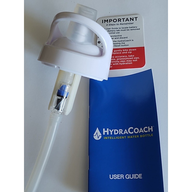 HydraCoach Intelligent Water Bottle Clear 22 Oz Smart Water Bottle