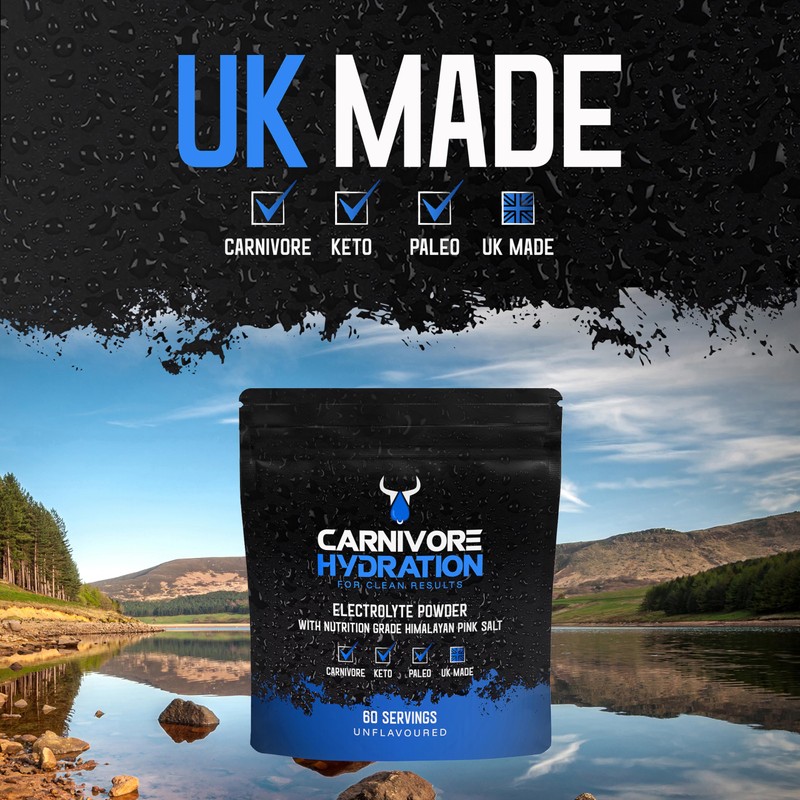 Carnivore Hydration - Unflavoured Electrolytes Powder - Sugar Free Electrolytes,