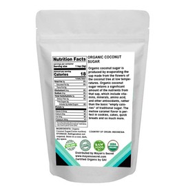 Mayan's Secret USDA Certified Organic Coconut Sugar, 2 Lbs - Low Glycemic | Unrefined | Trace Minerals