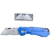 MARSHALLTOWN Folding Utility Knife, Folding Type, Aluminum Handle, Zinc Housing,