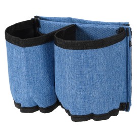 PATIKIL Luggage Travel Cup Holder, Free Hand Drink Carrier Suitcase Drinks Beverage Holder Luggage Cup Caddy Travelers Accessories, Blue