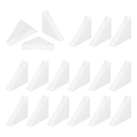 uxcell 30Pcs Triangle Glass Corner Protector, 0.47 x 2 Inch Plastic Glass Table Corner Protector Transport Corner Guard for Glass, Ceramics, Wood, and Steel(Right Angle, Clear)