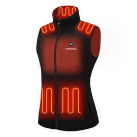 Venustas Women's Fleece Heated Vest with Battery, Lightweight Electric Heated Coat