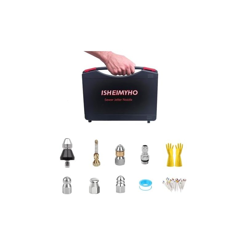 Boquillas de chorro de alcantarillado ISHEIMYHO Sewer Jetter – Set