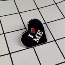 “I Love Me” Heart Enamel Pin - Mental Health Self Confidence - Love Yourself!