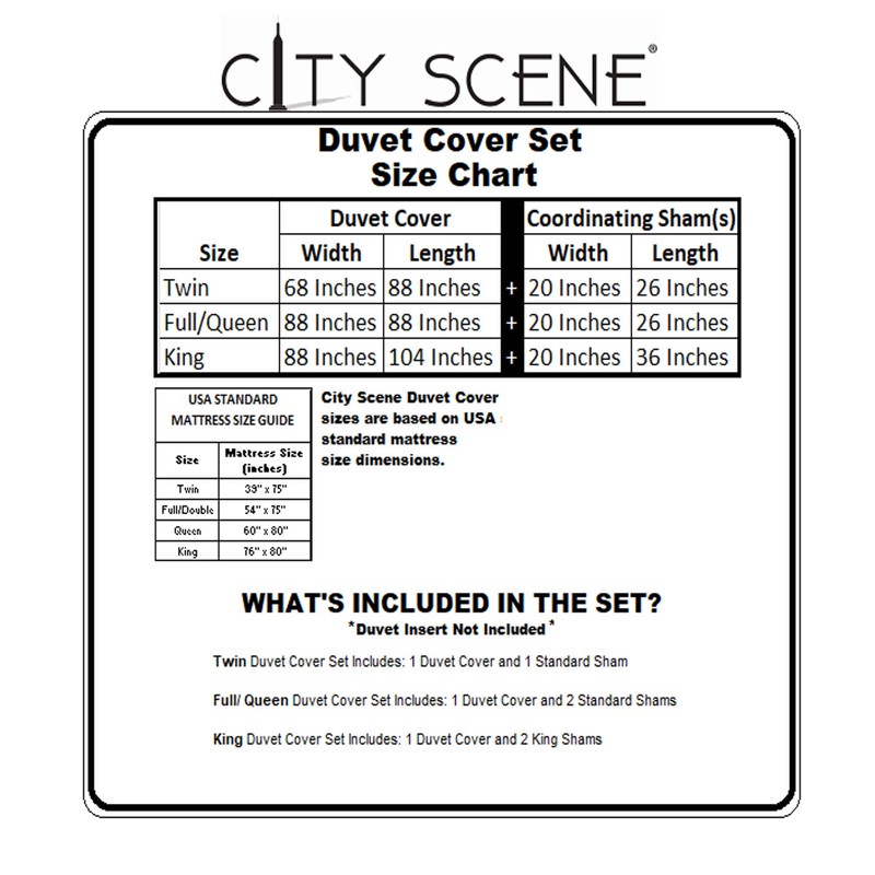 City Scene Branches Gray Cotton Comforter Set, Twin