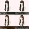 LINEASTORIA Full Wig, 4 Colors, M, Michelle Long (Milky Mocha