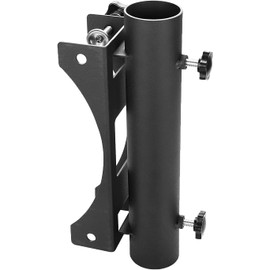 YZZHAJ Patio Umbrella Holder - Heavy Duty Steel Outdoor Umbrella Mount - Fits 1 1/8" to 1 15/16" Poles - Durable, Rust-Free, Easy to Install
