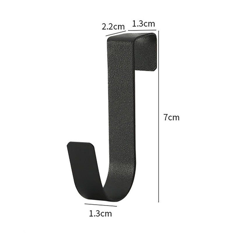 LUYING Hooks, S-Shaped Hooks (Black and White) 4 Pack, Easy