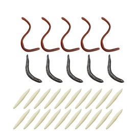 Worms 30pcs Earthworms Maggot Figure Joke Toys for Halloween Decorations Carnival Favors Gift