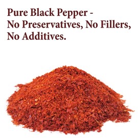 The Spice Way - Premium Aleppo Pepper |8 oz.| Crushed Aleppo Pepper Flakes (Halaby Pepper/Pul Biber/Marash Pepper/Aleppo Chili Flakes) Popular in Turkish and Middle Eastern/Mediterranean cooking