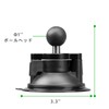 FANAUE Super Strong Vacuum Suction Cup with Twist Lock Suction
