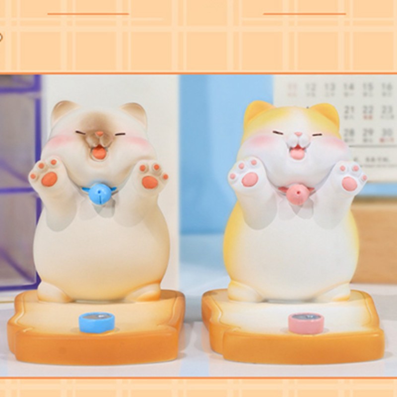 Cute Cat Cellphone Holder Resin Mini Portable Mobile Phone Stand
