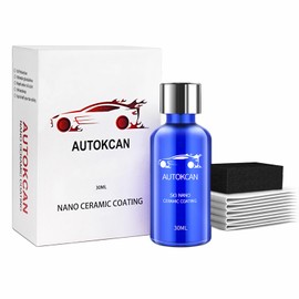 Autokcan 9H Nano Ceramic Coating for Cars, Anti-Scratch High Gloss Ceramic Coating Kit for Car Detailing, Glass, Wheel, Hydrophobic Long Lasting Protection,30ML