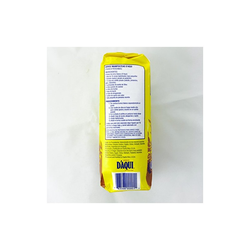 Arroz D'Aqui, Puerto Rico's Medium Grain Rice - 3 Pounds