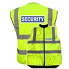 Security Badge Yellow Hi Vis Bodywarmer, Fleeced Lined Reversible, Conforms