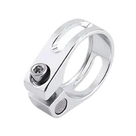 BOJIDO Seat Clamp, Bicycle Lightweight, Seatpost Clamp, Light, Bolt-on, Aluminum Alloy, Easy Installation, Road Bike, Mountain Bike, Cross Bike, Silver, 1.3 inches (34.9 mm)