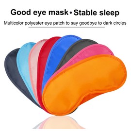 AKOAK 10 Pieces Game Party Sleep Travel Eye Mask, Lightweight Shading Eye Protection Rest Eye Mask, with Nose Pad and Adjustable Strap, Unisex (White)