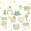 Yuiturt 25 Pcs Sage Green Baby Shower Decorations - Photo