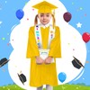 Lasnten Unisex Matte Kindergarten Graduation Gown Cap Tassel Set with