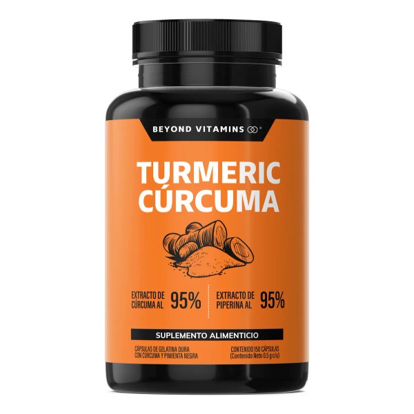 Turmeric Cúrcuma Con Extracto De Raíz De Cúrcuma Estandarizada Al