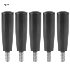 Rotary Handle Crank Handle, Pack of 5 Rotating Bakelite Handle M6 x 50 Hand Wheel Handle Replacement Accessories Tool for Thread Milling Machine, Lathe or Grinder