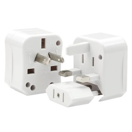 Chargeworx International Travel Adapter | Travel Essentials - Universal Travel Adapter for Phones, Laptop & Tablet | 110-220 Voltage Converter, International Plug Adapter | Travel Accessories