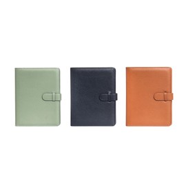 MUZIRI KINOKOO 80 Pockets Photo Album for Instax WIDE 400/WIDE 300/WIDE 210 Camera, PU Leather Album for 4.25*3.4 inches Films, Lychee Texture Horizontal Style Collection Souvenir Album Book - Black