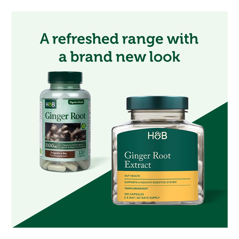 Holland & Barrett Ginger Root Extract 120 Capsules