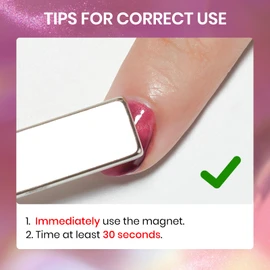 SUPWEE Cat Eye Nail Polish Non Gel with Magnet Quick Dry, Magnetic