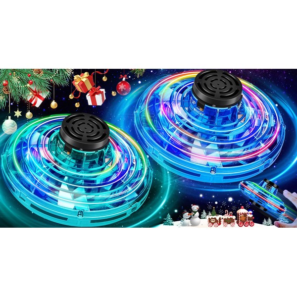 Flying Spinner Mini Drone,Hand Controlled Drone Flying Toy Fly UFO