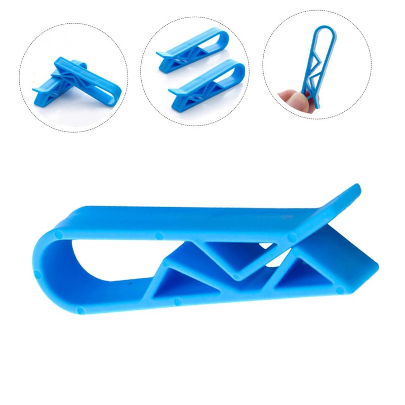 NUOBESTY 24pcs Trash Bag Clips for Garbage Bins Easy Use
