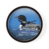 CafePress Loon with Babies Unique Decorative 10" Wall Clock