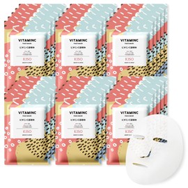 KISOCARE Face Mask, Vitamin C Derivative, Set of 30, Individually Packaged, Made in Japan, Skin Care, Mask, Moisturizing, Moisturizing, Moisturizing, Dry Skin, Beauty Essence, Moisturizing, Home Esthetics, Sheet Mask, Moisturizing Skin Care