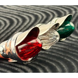 Vintage Lowrider BICYCLE TRIPLE MINI BEE LIGHT W/ VISOR WIRED RED/WHITE/GREE