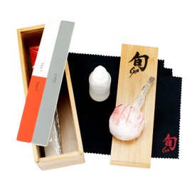 Shun Knife Care Kit, Polishing and Cleaning Kit for Knives, Restore Tarnish, Discoloration and Surface Rust, Knife Maintenance Set for Professional and Home Chefs