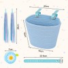 Adiwo Cotton Rope Woven Cycle Basket, Bicycle Basket, Bike Basket